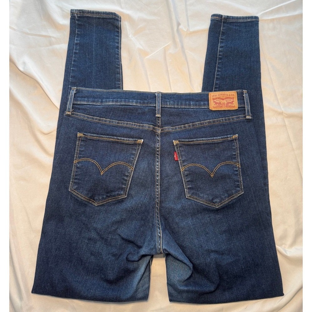 Levi's Jeans Women 32 Dark Blue 720‎ High Rise Super Skinny Streetwear Denim - Picture 2 of 5